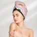 Quick-Dry Hair Towel Wrap - Cute Sushi Design | Button Closure Hair Drying Turban - Buy Online on GoSupps.com