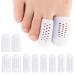 10 Pack Toe Caps and Toe Protectors for Women & Men Silicone Toe Covers Cushions for Pain Relief Toe Bandages and Sleeves for Ingrown Toenails Corns Calluses Blisters(4L +6 S) (White)