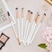 Rose Gold Eye Makeup Brush Set by Lily England - 8 Professional Brushes for Blending Eyeshadow, Concealer, Brows, and Eyeliner - Buy Online on GoSupps.com