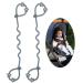 Toy Safety Straps Silicone Stretchable Adjustable Pacifier Clip Sippy Cup Leash BPA Free 2 Pack (Ether)