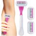 Aibyks Women's Razor | Portable Lady Shaver Set with 4-Layer Blade & Protective Mesh - Perfect for Leg & Body Hair Removal - Buy Online on GoSupps.com