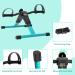 Uten Folding Pedal Exerciser - Portable Mini Desk Bike for Leg and Arm Exercise | Adjustable Sitting Workout with Electronic Display - Peacock Green - Buy Online on GoSupps.com
