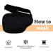 Buy eZAKKA Adult Eye Patches - Lazy Eye Eyepatch for Amblyopia & Strabismus (Black Right) - International Shipping Available - Buy Online on GoSupps.com