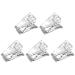 SPIER 5 x nail tip clips for fast construction of polygel nail shapes nail tip clips for fingernail extension UV structure clamps manicure tools