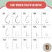 Tailored Tackle Fishing Hooks Kit - 150 Pc Box | EWG Worm, Octopus, Bait Holder, Circle Hooks for Bass, Trout, Catfish | Hook Supplies for Freshwater Gear - Buy Online on GoSupps.com