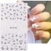 5D Flower Nail Art Stickers - Colorful Self-Adhesive Decals for Manicure | Nail Tweezers Included - Buy Online on GoSupps.com