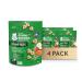 GERBER Organic Plant-Tastic Lentil Hearts Banana Carrot Raspberry 42g 4 Pack