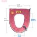 2PCS Warm Plush Toilet Seat Cover Set - Pink+Gray | Washable & Reusable - Buy Online on GoSupps.com