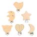 6 pieces pacifier clip nuckel clip baby clip metal wood pacifier clip infant pacifier locks holder pacifier chains clips nipple holder for baby and child of course 6Stk