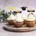 12Pcs Graduation Cake Inserts Grad Cupcake Toppers black decor 2022 graduation cupcake topper Congrats Dessert Picks graduation cupcake Toppers Wood toothpick Birthday Cake - Buy Online on GoSupps.com