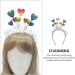 FOMIYES Glitter Heart Headband Colorful Love Heart Hair Hoop Heart Head Bopper with Tassel Valentines Day Hairband Lovely Headpiece for Girl Women Party Hair Decor - Buy Online on GoSupps.com