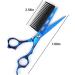 Professional Hairdressing Scissors with Detachable Comb 2 in 1 Hair Scissors with Comb Barber Scissors Professional 6.0 Inch Stainless Steel Hair Cutting Scissors (Color : Blue) - Buy Online on GoSupps.com