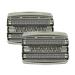 SANQ Replacement Shaving Heads for Braun Series 7 799CC 760CC 750CC 730 735S for Pulsonic Shaver 2 Pack Silver