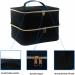 Tebinzi Nail Polish Organizer for 40 Bottles & Nail Lamp | Black Travel Storage Bag for Manicure Set | Ideal eCommerce Solution - Buy Online on GoSupps.com