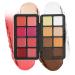 Duroecsain Cream blush palette 16-color blush and highlighter palette long-lasting highlighter concealer and bronzer for face makeup on women's and young women's cheeks