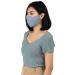 LOFBAZ Adjustable Washable Cloth Face Coverings with Nose Wire & Filter Pocket - Polka Dots Grey for Adults & Kids - Buy Online on GoSupps.com