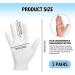 LANAFAY 3 Pairs of White Cotton Gloves Used for Testing Jewellery Daily Work Especially Suitable for Dry and Sensitive Hands - Buy Online on GoSupps.com
