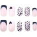 SINLOV Short Square Fake Nails Heart Glossy Press on False Nails Pink Nude Ballerina Artificial Finger Nails French Full Cover False Nails for Women and Girls - Buy Online on GoSupps.com