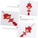 GRIRIW Chinese 4pcs Spring Festival Pendant Car Trim Chrismas New Chinese Red Household China Felt Cloth - Buy Online on GoSupps.com