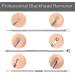 HudiMsat Blackhead Remover Pimple Comedone Extractor Tool Acne Removal Kit Zit Removing for Risk Free Nose Face Skin with Case 4PCS silvery - Buy Online on GoSupps.com