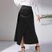 Flower Pattern Chiffon Mini Skirt - Short Beach Dress with Petticoat Extension | Casual Black Swing Skirt for International Shipping - Buy Online on GoSupps.com