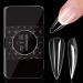 Durable Clear Gel Nail Tips False Nails Art Extensions Suitable for Nail Enthusiasts and DIY Lovers - Buy Online on GoSupps.com