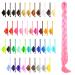 Mybraids 1-colored premium braid hair 2m long for Rasta braids Dreads crochet twist box braids cornrows art hair extensions braiding hairstyles (15-y pink))