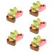 HOMSFOU 15 Pcs Simulation Cake Model Cake Display Model Fake Decorative Cakes Fake Cupcake Artificial Mousse Cake Photo Prop Food Toy Simulation Dessert Models Cupboard Fake Decoration