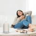 TiffBox Ceramic Essential Oil Diffuser - Handcrafted Ultrasonic Cool Mist Humidifier for Aromatherapy with 7 Color LED - Waterless Auto Shut-Off - Perfect for Home, Office, and Yoga - White - Buy Online on GoSupps.com