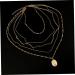 Yardenfun 5 J Necklace for Women Womens Necklace Lady Necklace Choker Necklace Collar Gem Miss Golden Necklace - Buy Online on GoSupps.com
