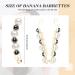 3 Pcs Pearl Banana Hair Barrettes Artificial Pearl Rhinestone Banana Clips Acrylic Banana Hair Clips Elegant Ponytail Hair Barrettes Hair Accessories for Women Girls Thick Fine Hair - Buy Online on GoSupps.com