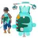 Toddler Anti-Lost Backpack Yuepin Lovely Owl Baby Backpack with Safety Leash for Age 1-5 Years Old Kids Dinosaur