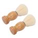 Handmade shaving brush for Mnner 2 pieces wooden handle hairdressing salon shaving brush professional synthetic razor tool men's rasier cream and soap brushes for