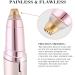 Portable USB Rechargeable Eyebrow Hair Remover - Facial Hair Remover with Light & 3D Arc Cutter Head for Labial Facial & Ear Use - Ideal for Precision Grooming - Buy Online on GoSupps.com