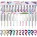 Gel Liner Nail Polish 12 Colors Kit for Hook Painting Shiny Varnish Platinum NAI Art for Christmas - (Color: 1-12) - Buy Online on GoSupps.com