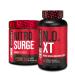 Jacked Factory Nitrosurge Shred Thermogenic Pre-Workout in Orange Pineapple & N.O. XT Nitric Oxide Booster for Men & Women