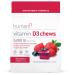 humanN Vitamin D3 Chews - High Potency Vitamin D3 5000iu (125mcg) Helps Support Healthy Mood Immune Support Respiratory Health & Bone Health Mixed Berry Flavor 30-Count