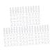 SOESFOUFU 3 Manicure Tools Transparent Nail Color Displaying Tool Cute Nail Color Displaying Tool Nail Art Tool Nail Tools Cute Nail Color Display Tool Bow Tie Polishing Plate