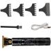 Rechargeable Hair Trimmer T9 - USB Rechargeable Skull Pattern Mustache Trimmer for Beard | Cordless T-Blade Hair Trimmer for Mustaches Nose Hair and Detailing and Grooming Xinhuan Black - Buy Online on GoSupps.com