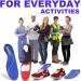 Heavy Duty Insoles for Plantar Fasciitis | Arch Support Gel Inserts for Men & Women | Pain Relief for High Arches & Flat Feet | Durable Shoe Insoles (M) Blue - Buy Online on GoSupps.com