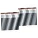 Healeved 50 Pcs Eye Shadow Brush Eye Brush Angled Makeup Brush Flat Makeup Brush Diffuser Eyeshadow Plastic