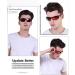 Men's Sports Polarized Sunglasses | 100% UV Protection | A1 Black/Red Frame with Red Mirrored Lens - Buy Online on GoSupps.com