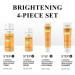Turmeric Skin Care Gifts Set for Women - Travel Size 4-Step Kit with Cleanser Toner Serum & Cream for All Skin Types - Buy Online on GoSupps.com