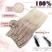 Easyouth Blonde Ombre Clip in Human Hair Extensions - 5Pcs, 70g, 16 Inch, Double Weft Real Hair Clip Ins #18/22/60 (Nordic) - Buy Online on GoSupps.com