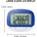 MOLIONS 3D Pedometer for Walking  Multi-Function Step Tracker with Belt Clip  Accurate Step Counter with Large Display for Men Women Kids and Elder - Blue - Buy Online on GoSupps.com