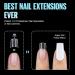TOMICCA Short Coffin French Edge Nail Tips - 240pcs Half Cover False Nails - Natural Matte Acrylic Extensions - 15 Sizes Salon Quality Artificial Nails - Buy Online on GoSupps.com
