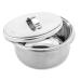 InstrumenteNRW Shaving bowl with lid Shaving soap bowl Bowl container Stainless steel for the classic wet shave