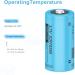 18350 3.7V 900mAh Rechargeable Battery with Button Top - 2 Pack | International Shipping Available - Buy Online on GoSupps.com