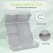 FYY Daily Pill Organizer 7 Compartments - Portable Travel Pill Case [Folding Design] - Large Grey Pill Box for Vitamins & Medication - Buy Online on GoSupps.com