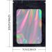 100 Pack 2.8x4 Inch Resealable Smell Proof Mylar Bags with Window - Black Foil Pouch Flat Bags - Buy Online on GoSupps.com